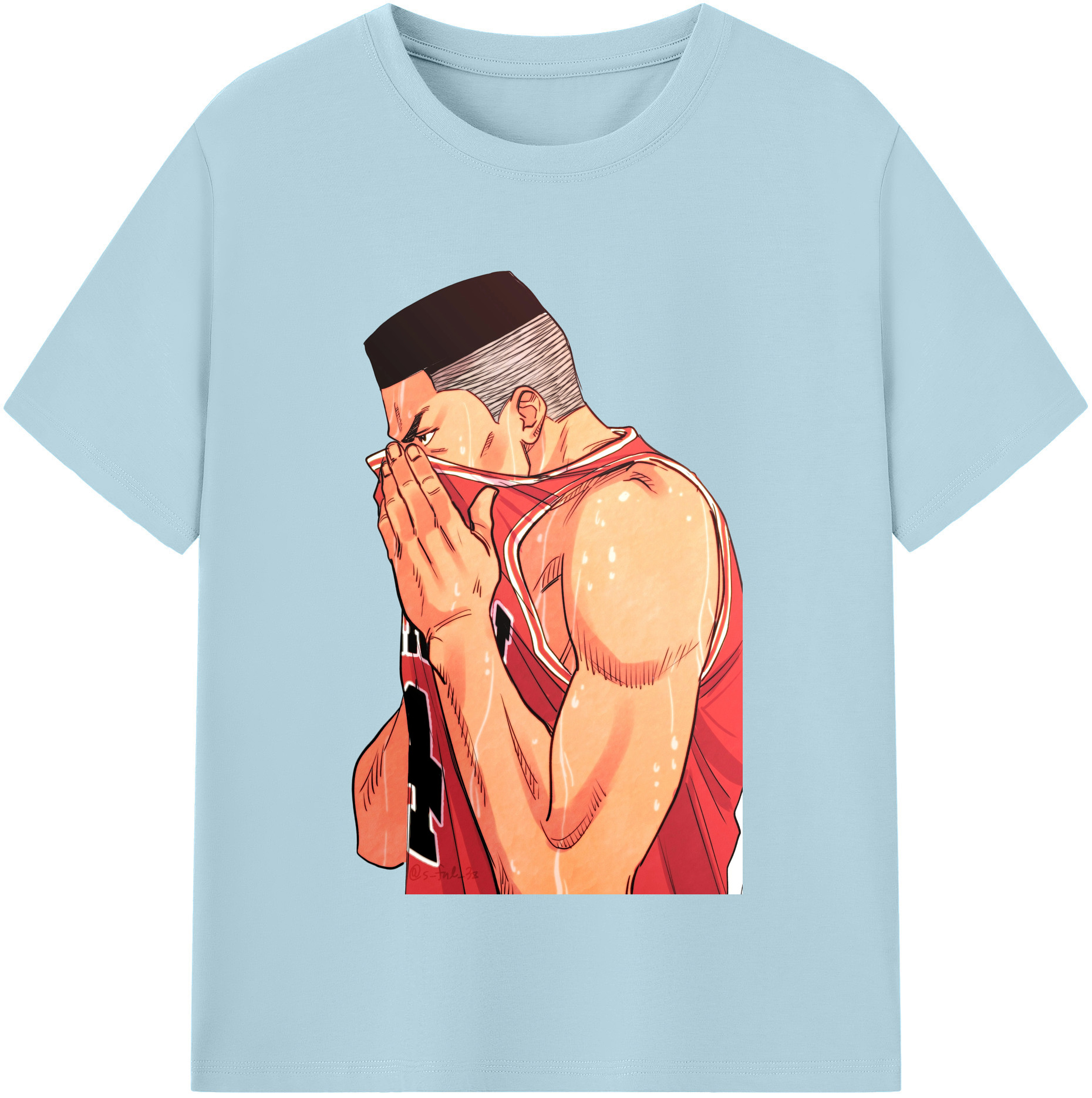 SLAM DUNK／スラムダンク 綿100％半袖Tシャツ（フロントプリント）